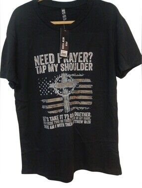 PFR - Christian Tees, Black Short Sleeve, "Need Prayer... Let's Take It To...